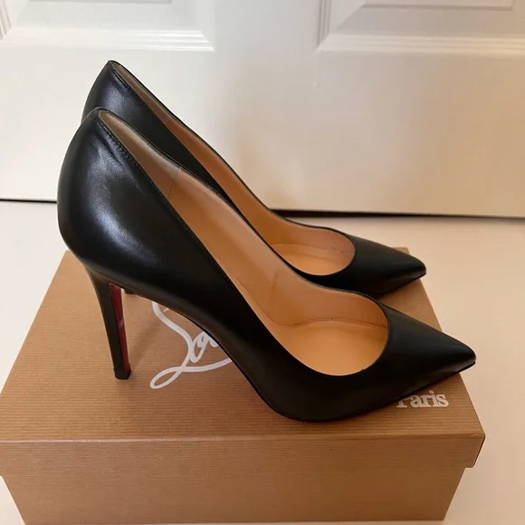 Christian Louboutin Pigalle 100 Napa Shiny Leather Stiletto Pumps NWT, size 40 - Picture 3 of 8